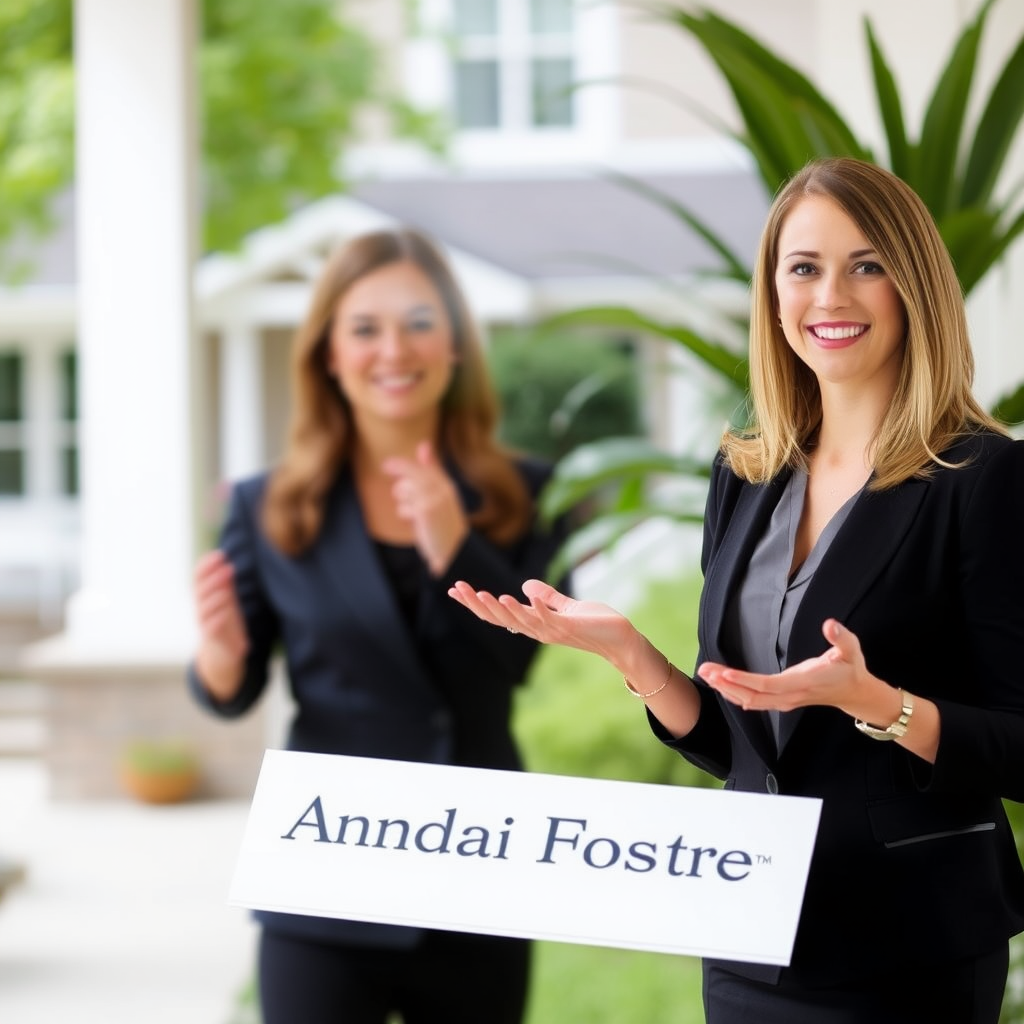 Amanda Foster, Home Equity Specialist in professional attire presenting financial options